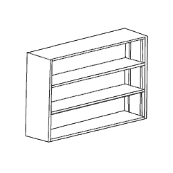 Over-Sink Rx Unit with Adjustable Shelves