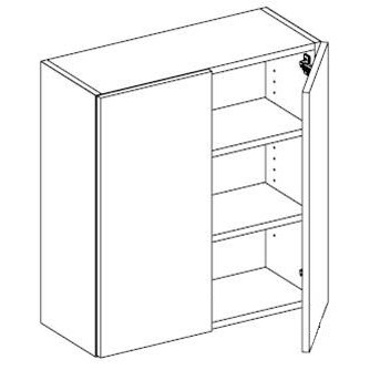 RX02D Over Sink Unit w/Doors Two Adj Shelves 3-Widths Available