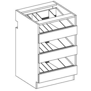 RX08-3 Three Drawer Vial / Bottle Unit 2-Widths Available