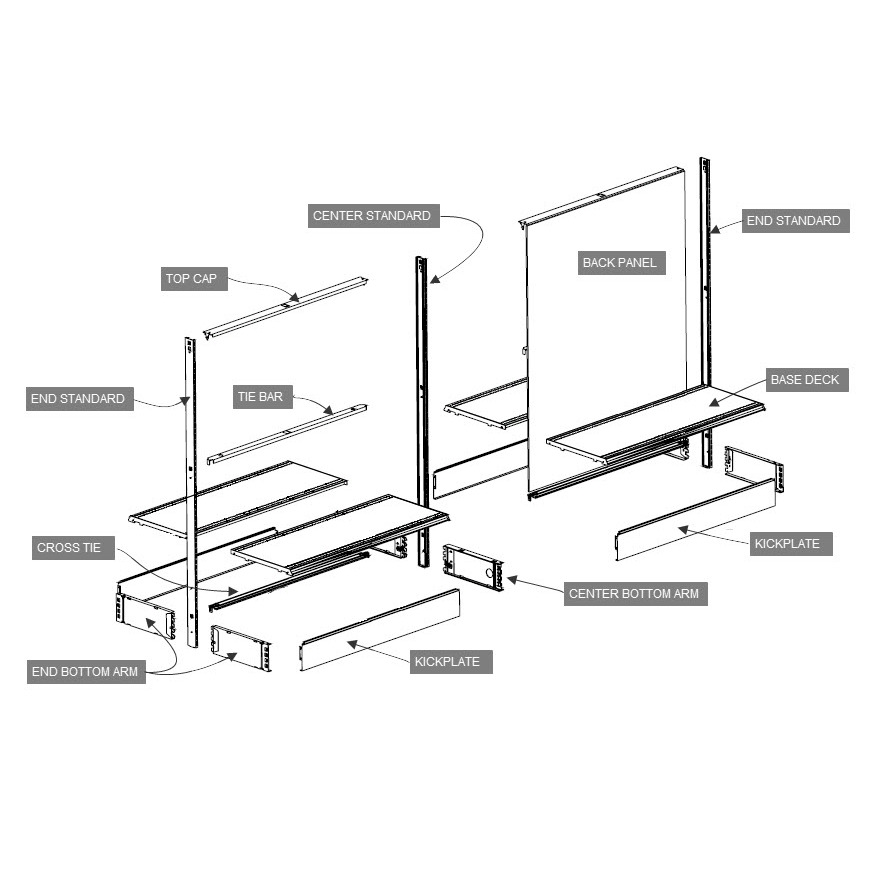 Streater Shelving Parts
