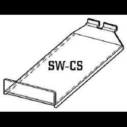 6.5x12 Acrylic Slatwall Shelf-Tray