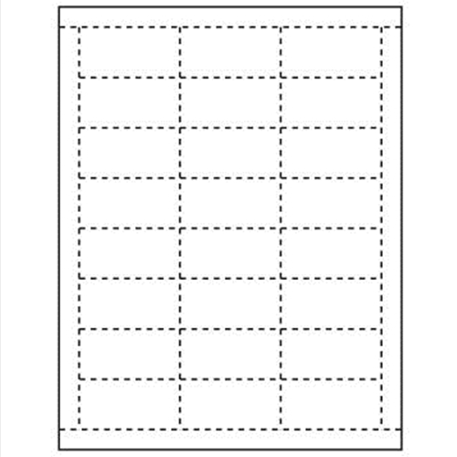 Paper Tags for Price Channel and Pegboard, 2.5" x 1.125"